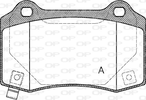 Open Parts BPA0434.54 - Kit pastiglie freno, Freno a disco autozon.pro