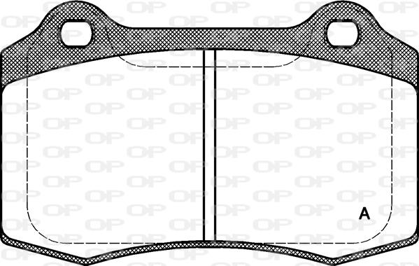 Open Parts BPA0434.30 - Kit pastiglie freno, Freno a disco autozon.pro