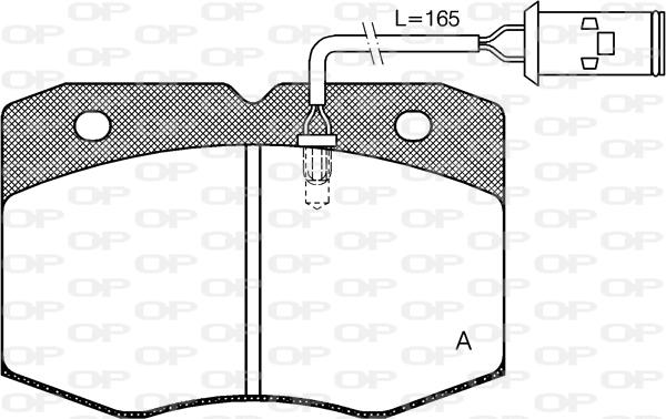 Open Parts BPA0435.02 - Kit pastiglie freno, Freno a disco autozon.pro