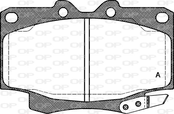 Open Parts BPA0430.04 - Kit pastiglie freno, Freno a disco autozon.pro