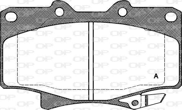 Open Parts BPA0429.04 - Kit pastiglie freno, Freno a disco autozon.pro