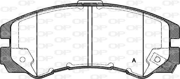 Open Parts BPA0425.22 - Kit pastiglie freno, Freno a disco autozon.pro