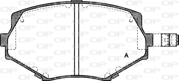 Open Parts BPA0478.02 - Kit pastiglie freno, Freno a disco autozon.pro