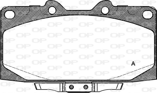 Open Parts BPA0599.12 - Kit pastiglie freno, Freno a disco autozon.pro