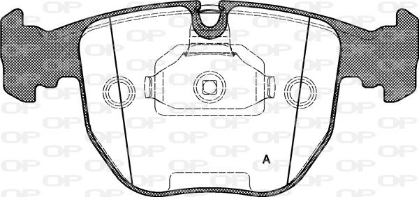 Open Parts BPA0596.00 - Kit pastiglie freno, Freno a disco autozon.pro