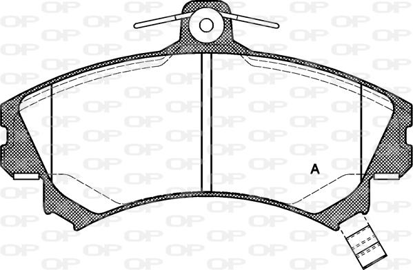 Open Parts BPA0590.02 - Kit pastiglie freno, Freno a disco autozon.pro