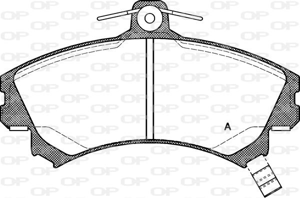 Open Parts BPA0590.21 - Kit pastiglie freno, Freno a disco autozon.pro