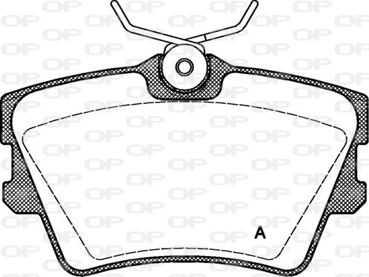 Open Parts BPA0591.00 - Kit pastiglie freno, Freno a disco autozon.pro