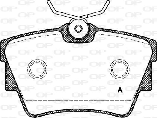 Open Parts BPA0591.10 - Kit pastiglie freno, Freno a disco autozon.pro