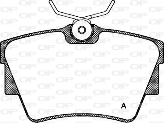 Open Parts BPA0591.30 - Kit pastiglie freno, Freno a disco autozon.pro