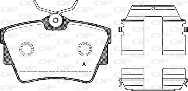 Open Parts BPA0591.20 - Kit pastiglie freno, Freno a disco autozon.pro