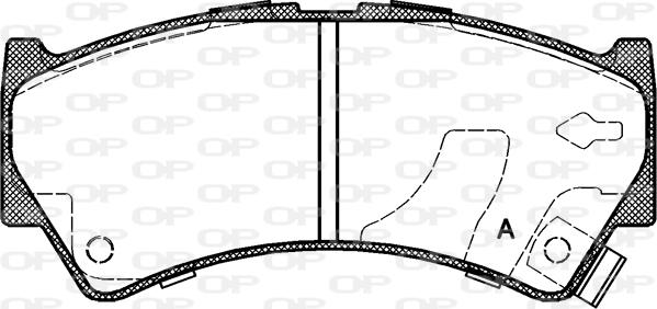 Open Parts BPA0592.52 - Kit pastiglie freno, Freno a disco autozon.pro