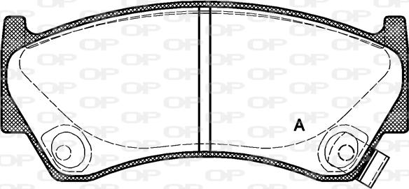 Open Parts BPA0592.02 - Kit pastiglie freno, Freno a disco autozon.pro