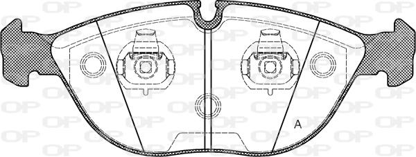 Open Parts BPA0597.00 - Kit pastiglie freno, Freno a disco autozon.pro