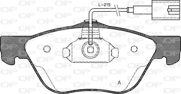 Open Parts BPA0589.42 - Kit pastiglie freno, Freno a disco autozon.pro