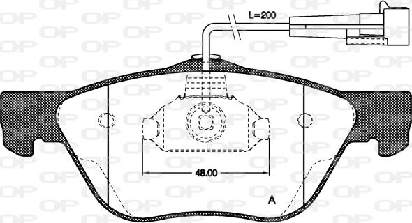 Open Parts BPA0589.02 - Kit pastiglie freno, Freno a disco autozon.pro