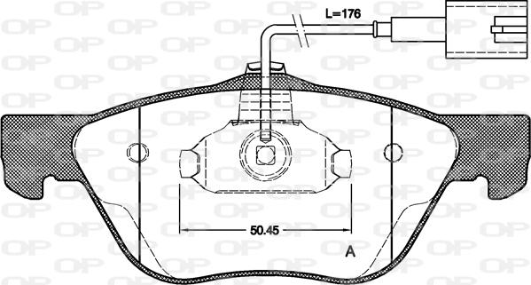 Open Parts BPA0589.32 - Kit pastiglie freno, Freno a disco autozon.pro