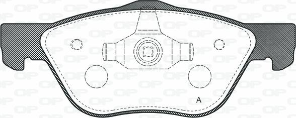 Open Parts BPA0589.20 - Kit pastiglie freno, Freno a disco autozon.pro