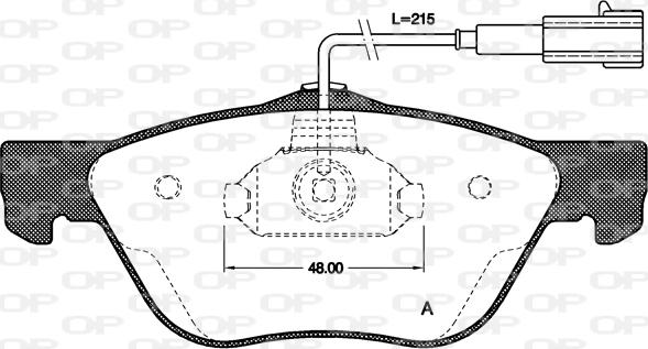 Open Parts BPA0589.21 - Kit pastiglie freno, Freno a disco autozon.pro