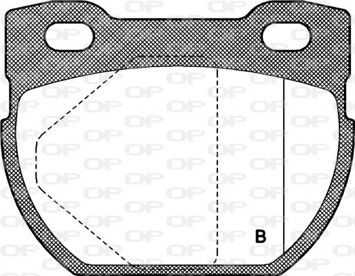 Open Parts BPA0584.00 - Kit pastiglie freno, Freno a disco autozon.pro