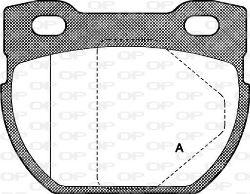 Open Parts BPA0584.00 - Kit pastiglie freno, Freno a disco autozon.pro