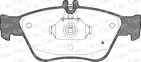 Open Parts BPA0586.00 - Kit pastiglie freno, Freno a disco autozon.pro