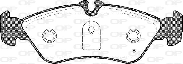 Open Parts BPA0580.00 - Kit pastiglie freno, Freno a disco autozon.pro