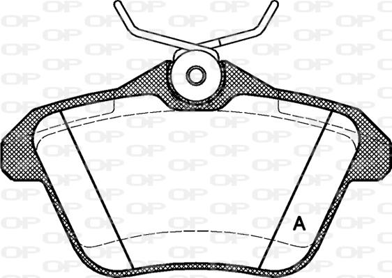 Open Parts BPA0581.10 - Kit pastiglie freno, Freno a disco autozon.pro