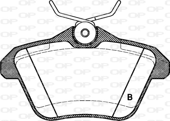 Open Parts BPA0581.10 - Kit pastiglie freno, Freno a disco autozon.pro