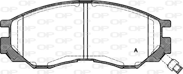 Open Parts BPA0583.00 - Kit pastiglie freno, Freno a disco autozon.pro