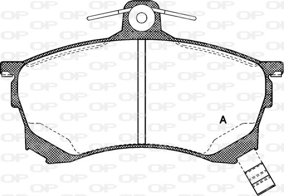 Open Parts BPA0582.00 - Kit pastiglie freno, Freno a disco autozon.pro