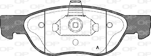 Open Parts BPA0587.00 - Kit pastiglie freno, Freno a disco autozon.pro