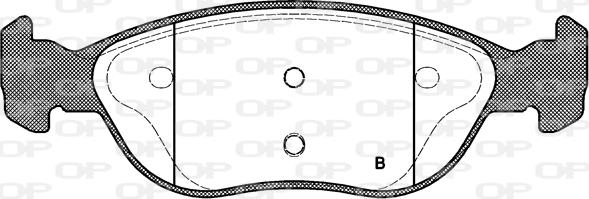 Open Parts BPA0587.00 - Kit pastiglie freno, Freno a disco autozon.pro