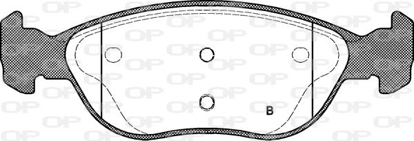 Open Parts BPA0587.22 - Kit pastiglie freno, Freno a disco autozon.pro