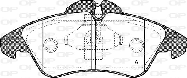 Open Parts BPA0578.00 - Kit pastiglie freno, Freno a disco autozon.pro