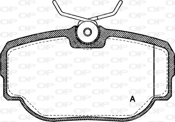 Open Parts BPA0577.00 - Kit pastiglie freno, Freno a disco autozon.pro