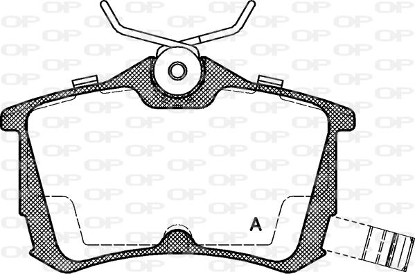 Open Parts BPA0695.02 - Kit pastiglie freno, Freno a disco autozon.pro