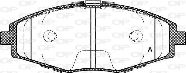 Open Parts BPA0696.00 - Kit pastiglie freno, Freno a disco autozon.pro