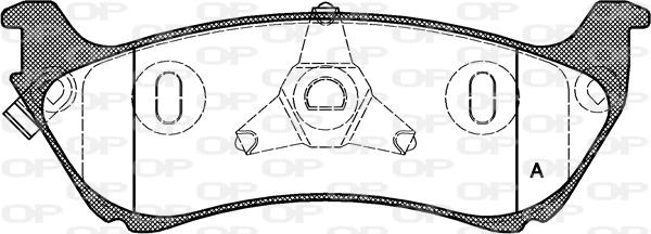 Open Parts BPA0698.01 - Kit pastiglie freno, Freno a disco autozon.pro