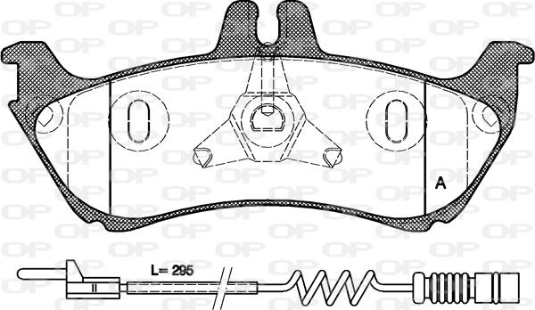 Open Parts BPA0698.11 - Kit pastiglie freno, Freno a disco autozon.pro