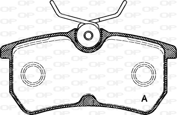 Open Parts BPA0693.00 - Kit pastiglie freno, Freno a disco autozon.pro