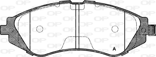 Open Parts BPA0645.02 - Kit pastiglie freno, Freno a disco autozon.pro