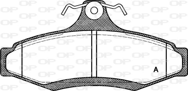 Open Parts BPA0646.10 - Kit pastiglie freno, Freno a disco autozon.pro