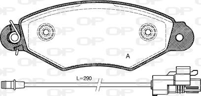 Open Parts BPA0643.30 - Kit pastiglie freno, Freno a disco autozon.pro