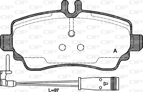 Open Parts BPA0650.22 - Kit pastiglie freno, Freno a disco autozon.pro