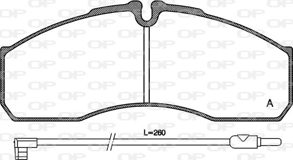 Open Parts BPA0651.12 - Kit pastiglie freno, Freno a disco autozon.pro