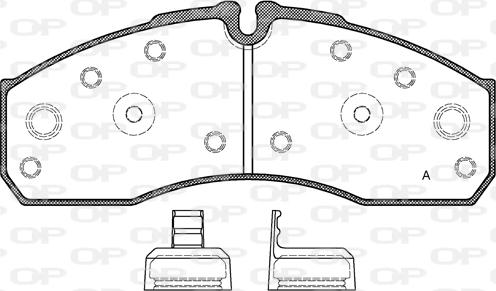 Open Parts BPA0651.30 - Kit pastiglie freno, Freno a disco autozon.pro