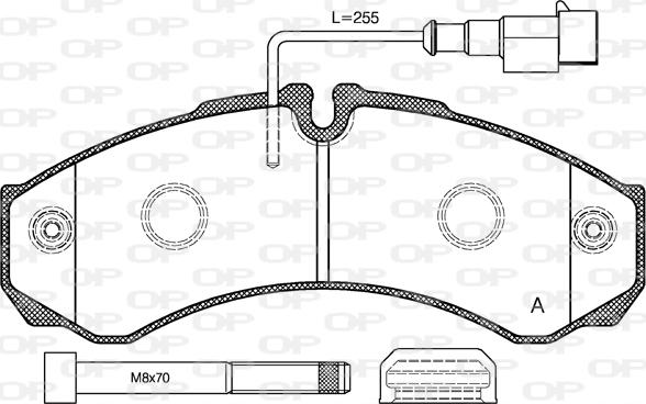 Open Parts BPA0651.32 - Kit pastiglie freno, Freno a disco autozon.pro