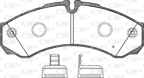 Open Parts BPA0651.20 - Kit pastiglie freno, Freno a disco autozon.pro