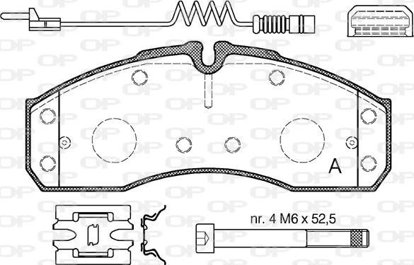 Open Parts BPA0651.22 - Kit pastiglie freno, Freno a disco autozon.pro